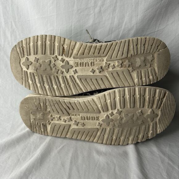 Hey Dude Wendy Woven Cheetah Gray Women’s Size 9 - Picture 6 of 7